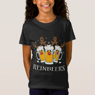 Reinbeers Funny Reindeer Beer Christmas Drinking T-Shirt