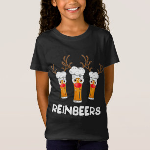 Reinbeers Funny Reindeer Beer Christmas Drinking X T-Shirt