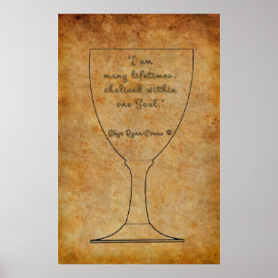 Reincarnation Affirmation Spiritual Art Poster