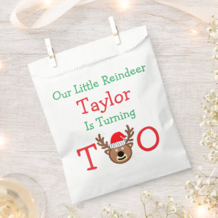 Reindeer 2nd Birthday Favour Bags