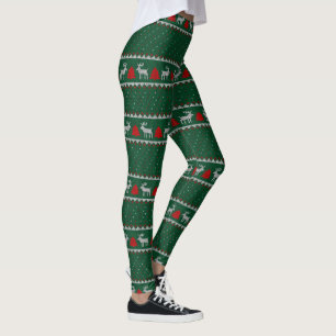 Reindeer and Christmas Trees Leggings