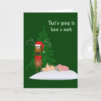 Reindeer and Grandma Greeting Card
