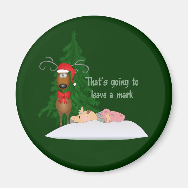 Reindeer and Grandma Magnet (Front)