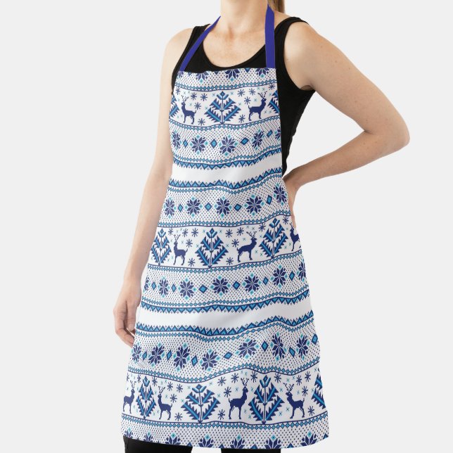 Reindeer and Snowflakes Apron (Insitu)