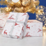 Reindeer and Snowflakes Rose Gold Pink Christmas Wrapping Paper<br><div class="desc">Introducing our Modern Pink and Rose Gold Reindeer and Snowflakes Wrapping Paper – a stylish and festive choice to add a touch of elegance to your holiday gifts. This chic wrapping paper features a pristine white background, creating a canvas that captures the essence of a winter wonderland. The star of...</div>