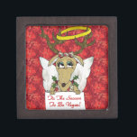 Reindeer Angel Tis The Season to Be Vegan Keepsake Box<br><div class="desc">Thank You for visiting The Holiday Christmas Shop! You are viewing The Lee Hiller Designs Holiday Collection of Home and Office Decor,  Apparel,  Gifts,  Collectibles and more. The Designs include Lee Hiller Photography in Hand Drawn Mixed Media and  Digital Art Collection.</div>