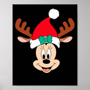 Reindeer Antlers Santa Hat  Poster