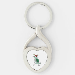 Reindeer as a Christmas bird Key Ring