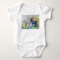 Reindeer Autumn Love Baby Jersey Bodysuit, White