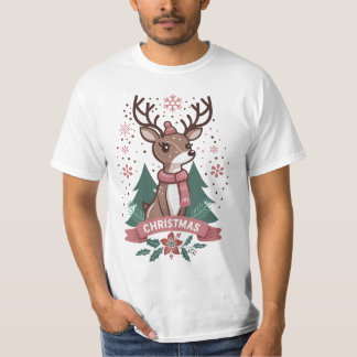Reindeer Boy, Happy Christmas T-Shirt
