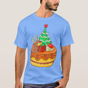 Reindeer Cake Christmas Tree XMAS Bakery Baking Ba T-Shirt