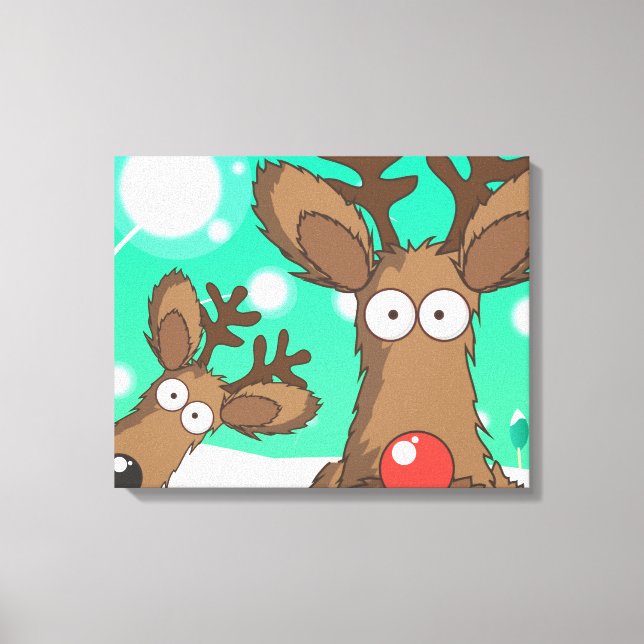 Reindeer Canvas Print (Front)