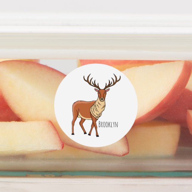 Reindeer cartoon illustration  (Affixed)