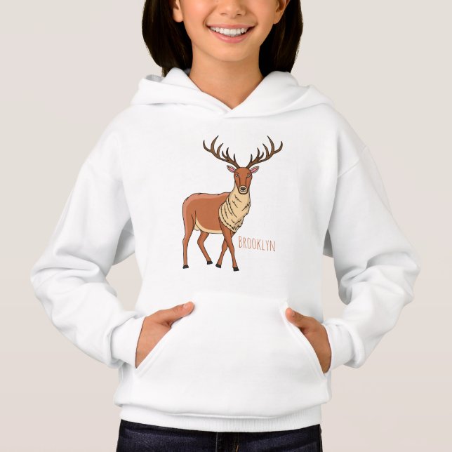 Reindeer cartoon illustration (Front)