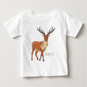 Reindeer cartoon illustration baby T-Shirt