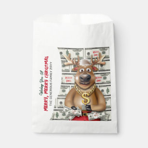 Reindeer Cash Money Favour Bags