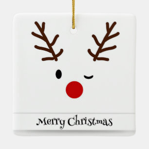 Reindeer Ceramic Tree Decoration