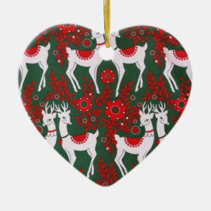 Reindeer Ceramic Tree Decoration