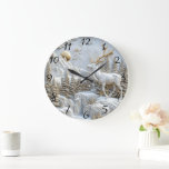 Reindeer Charm for Christmas Large Clock<br><div class="desc">Amidst a serene winter landscape,  intricately crafted clocks capture the essence of the season. A majestic reindeer stands gracefully by a cascading waterfall,  framed by towering snow-laden trees and a soft golden sun illuminating the snowy peaks.</div>
