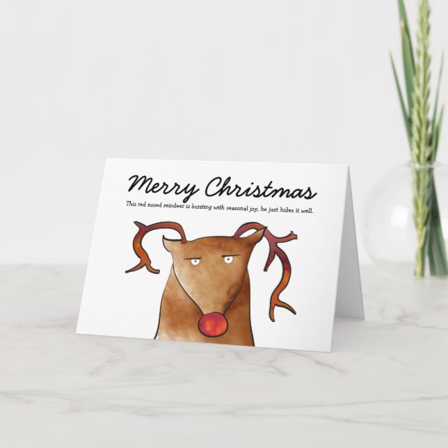 Reindeer Christmas Card (Front)
