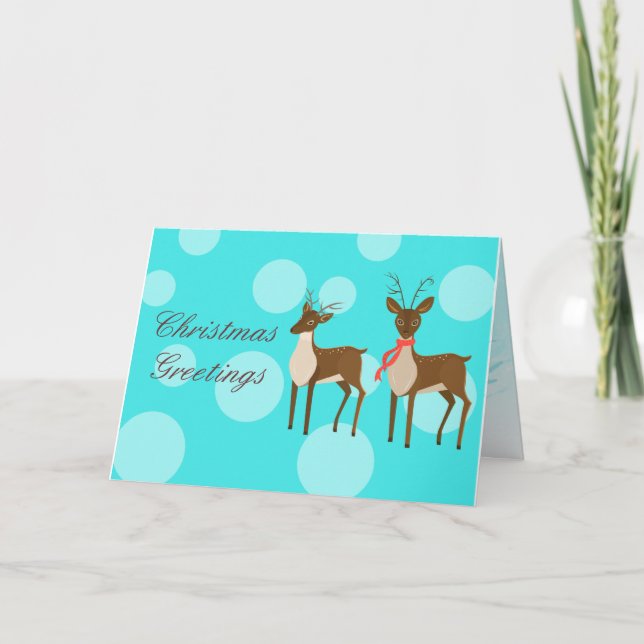 Reindeer Christmas card (Front)