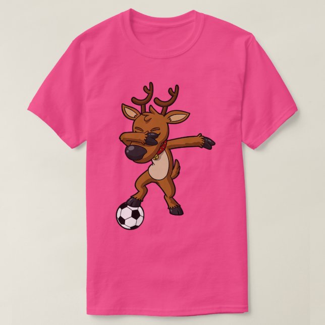 Reindeer Christmas Dab Dance T-Shirt (Design Front)