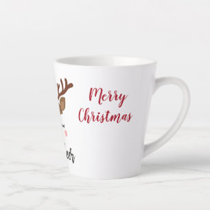 Reindeer Christmas Latte Mug