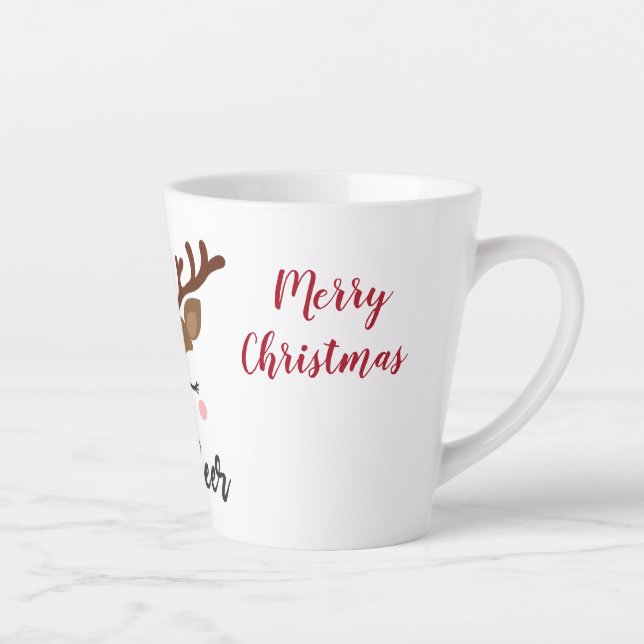 Reindeer Christmas Latte Mug (Right)