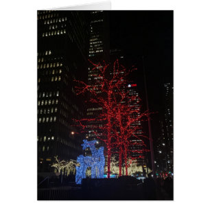 Reindeer Christmas Lights New York NYC Manhattan