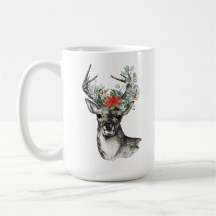 Reindeer Christmas mug personalized