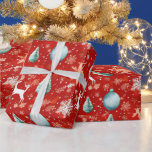 Reindeer Christmas Ornaments Snowflakes Christmas Wrapping Paper<br><div class="desc">Introducing our Super Cute Red Christmas Wrapping Paper, a delightful choice to add a touch of whimsy and charm to your holiday gifts. This modern wrapping paper features a vibrant red background that instantly evokes the festive spirit of Christmas. Adorning the paper are super cute Christmas ornaments, reindeer, and snowflakes,...</div>