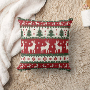 Reindeer Christmas Pillow