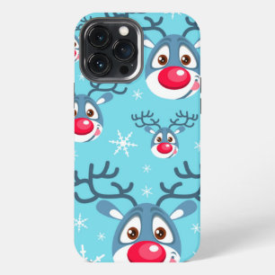 Reindeer Christmas Snow Flakes iPhone Case Mate