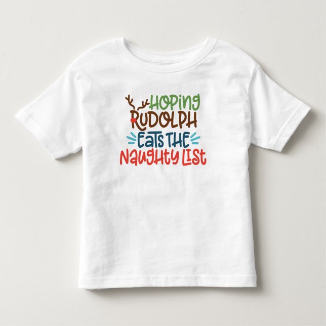 Reindeer Christmas Toddler T-Shirt (Front)