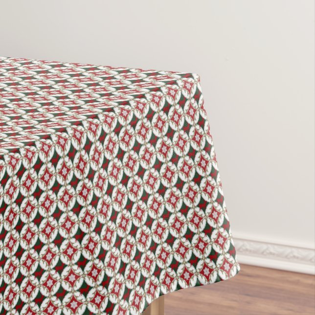 Reindeer Circles-1-52x70 COTTON TABLECLOTH (In Situ)
