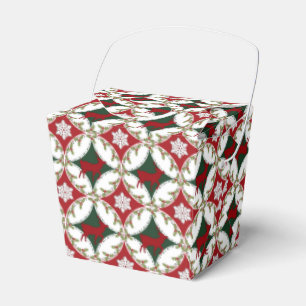 Reindeer Circles-1-PARTY FAVOR BOX, take out style Favour Box