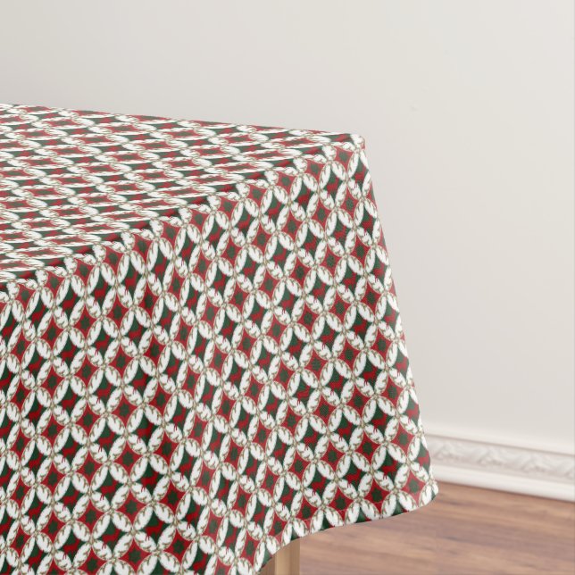 Reindeer Circles-2-52x70 COTTON TABLECLOTH (In Situ)