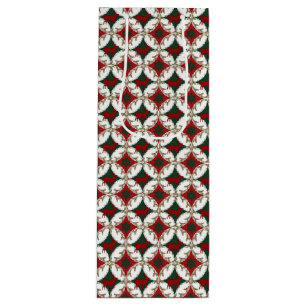 Reindeer Circles 2-WINE GIFT BAG
