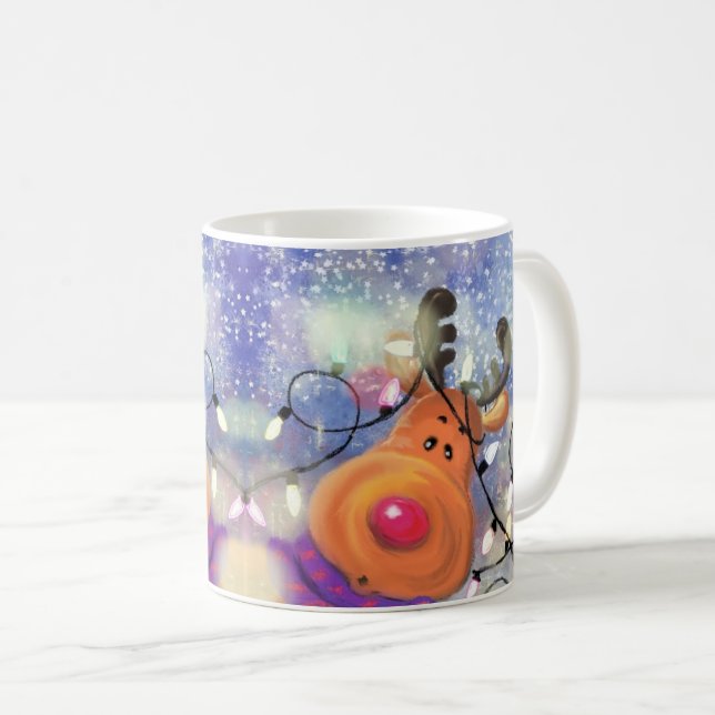 Reindeer Coffee Mug (Front Right)