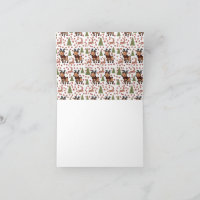Reindeer cute floral mug
