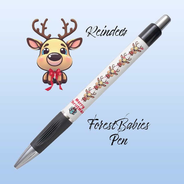 Reindeer Cute Funny Xmas Deer w/ Antlers White 🦌 (Creator Uploaded)