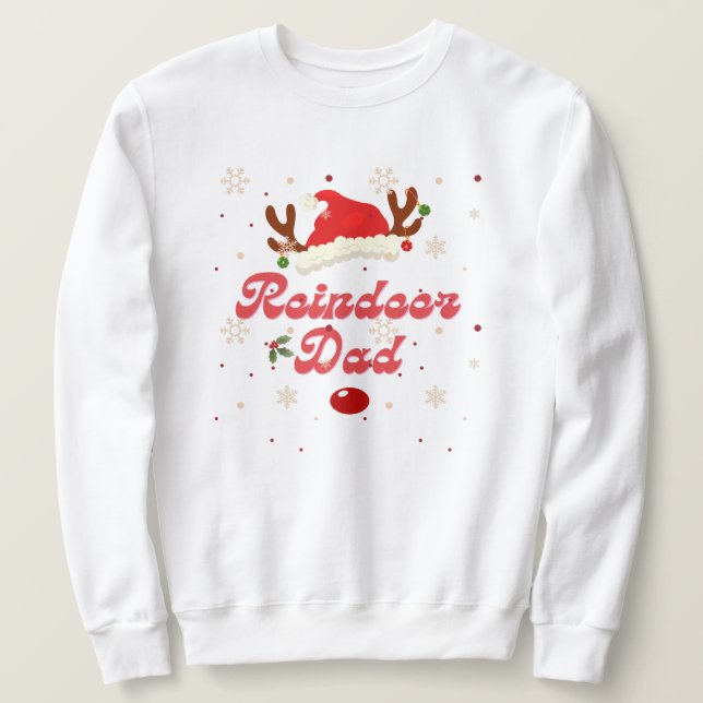 Reindeer Dad Sweatshirt (Design Front)