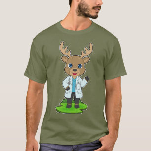 Reindeer Doctor Stethoscope T-Shirt