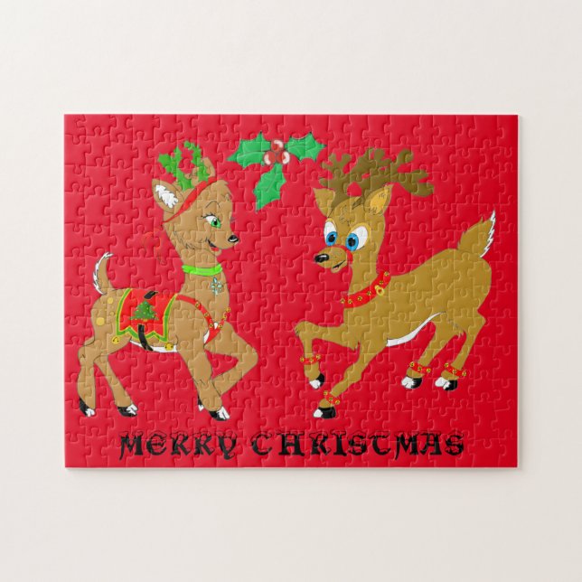 Reindeer Doe and Friend Puzzle (Horizontal)