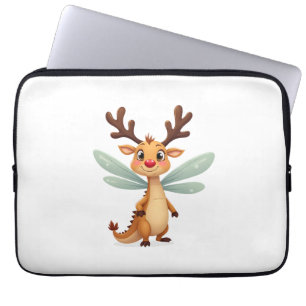 Reindeer Dragonfly Laptop Sleeve