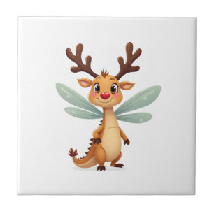 Reindeer Dragonfly Tile