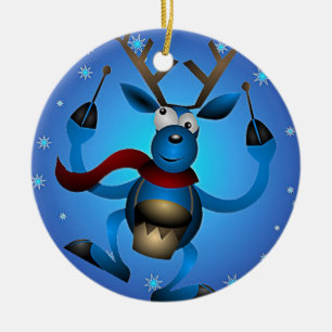Reindeer Drummer Ornament