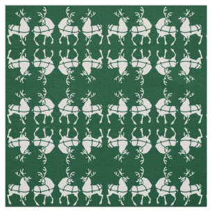 Reindeer Fabric Christmas Deers Fabrics Custom