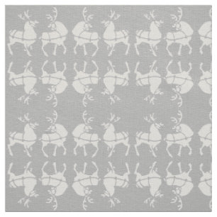 Reindeer Fabric Christmas Deers Fabrics Custom
