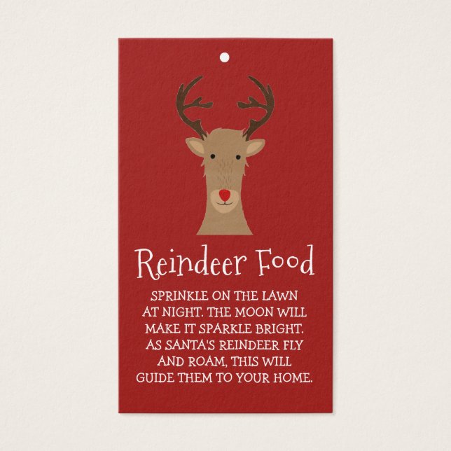 Reindeer Food Cards (Front)
